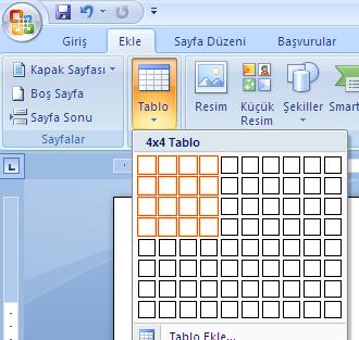 Tablo Hazırlama Bu aşamada iki alternatif vardır ;
