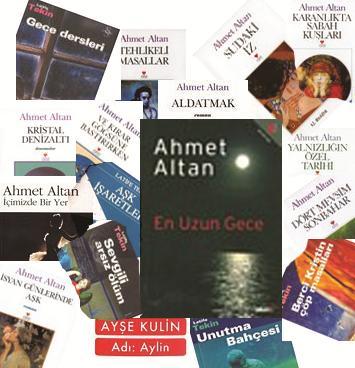 167 AHMET ALTAN IN FONUNDA Kara kaplı bir kitap Parlayan beyaz bir ay ışığı, onun altında deniz sularına yansıyan ayın ışıkları. A-yın hemen yanında aynı beyazlıkta bir isim; Ahmet Altan.