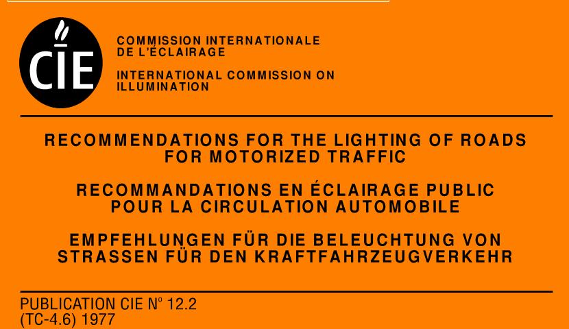 59 Şekil 9.1. CIE 12-1977 no. lu yayının ön kapak resmi 1982 yılında yol aydınlatması hesabı ile ilgili, Calculation and measurement of illuminance and luminance in road lighting. (CIE 30.