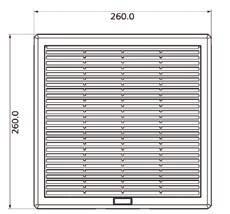 Note: Can be use with DY3 and DY4 coded covers PFI 10 - xmm - IP54 Panel Cutting