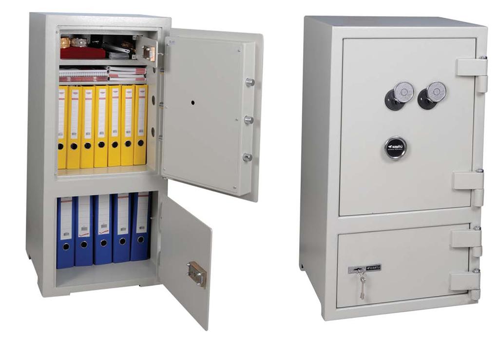 1000 Serisi Normal Altı Dolaplı Çelik Kasalar 1000 Series Normal Cupboard Safes EN - 1143-1 Grade II 1085N 1105N 1125N 1140N 850 1050 1250 1400 500 367 397 507 467 İç Ölçüler / Interior Sizes 374 374