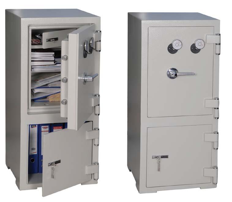 1000 Serisi Süper Altı Dolaplı Çelik Kasalar 1000 Series Super Cupboard Safes EN - 1143-1 Grade III 1085S 1105S 1125S 1140S 850 1050 1250 1400 500 326 356 466 426 İç Ölçüler / Interior Sizes 332 332