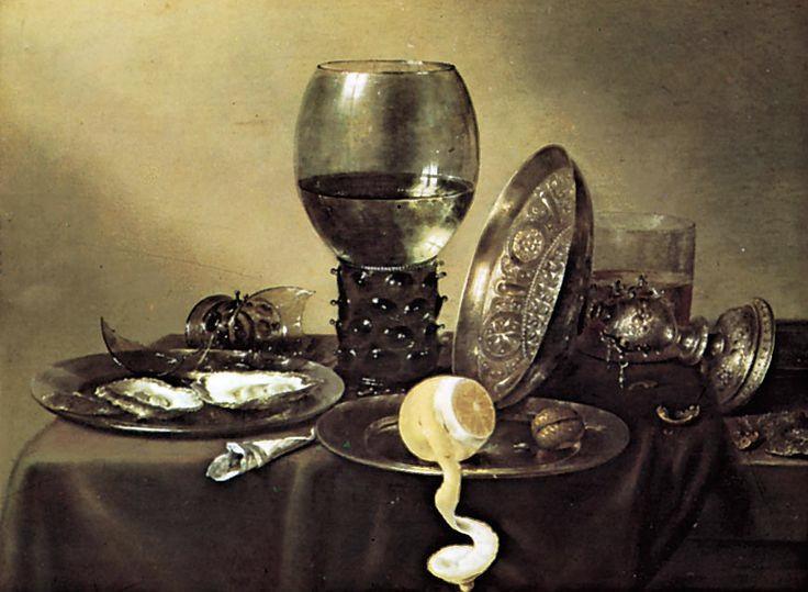 Resim 6: İstiridye, Limon ve Gümüş Vazo ile Ölüdoğa (Still Life with Oysters, Lemon and Silver Tazza), Willem Claesz Heda, 1634, Museum Boijmans Van Beuningen, Rotterdam Kağıttan yapılmış bir külahın