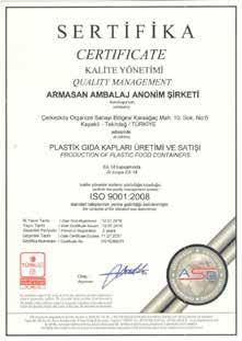 CT-BRC-Packaging-UKAS-EN-LT-A4-06.jan.14 SERTİFİKALAR / CERTIFICATES Certificate of Registration This is to certify that ARMASAN AMBALAJ A.Ş. BRC Site Code: 1736910 Site Address: CERKEZKOY OSB.