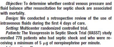 artmış mortaliteyle ilişkilidir CVP septik şoktaki