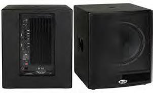 ACT-18XV2 B-52 PASĠF/AKTĠF KABĠN HOPARLÖRLER Aktif Subwoofer Güç Kullanımı 800 Watt 8Ω / 1200W 4Ω Empedans 4Ω /8Ω Frekans Tepkisi 30-140 Hz Yüksek Frekans Dağılım 90 x 40 Peak SPL 132 db Boyutlar 24