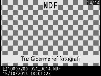 D Görüntü Sensörünü Temizleme Görüntü sensörü temizliği yapılmadan önce kaydedilen toz giderme referans verileri, görüntü sensörü temizliği yapıldıktan sonra çekilen fotoğraflar ile kullanılamaz.