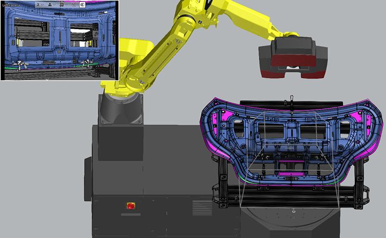 Otomatik Programlama Sanal Ölçüm Odasında Daha Az Programlama Eforu Auto Teaching özelliği ile VMR çalışma alanı Daha az programlama eforu Ön bilgiye sahip olmadan robot programlama Sensör