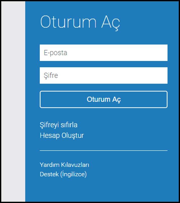 İLK GİRİŞ Turnitin tarafından E-postanıza