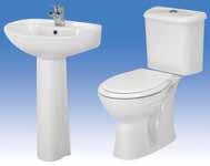 WCHEALTH 77 45 x 55 cm Lavabo + Ayak 116 Klozet