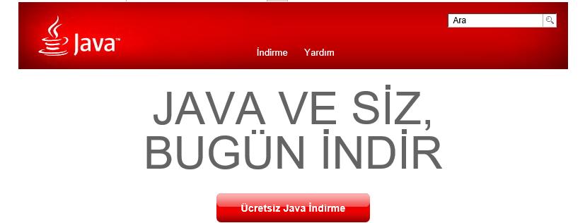 ELEKTRONİK İMZA KURULUM REHBERİ 1) Kurulumun ilk aşamasında JAVA nın son sürümünün yüklü olması ve bütün yüklemelerin İNTERNET EXPLORER tarayıcısından yapılması gerekmektedir. (https://www.java.