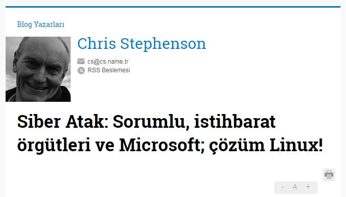 Siber Atak : Sorumlu, istihbarat örgütleri ve Microsoft; çözüm Linux! Dünya panikte.