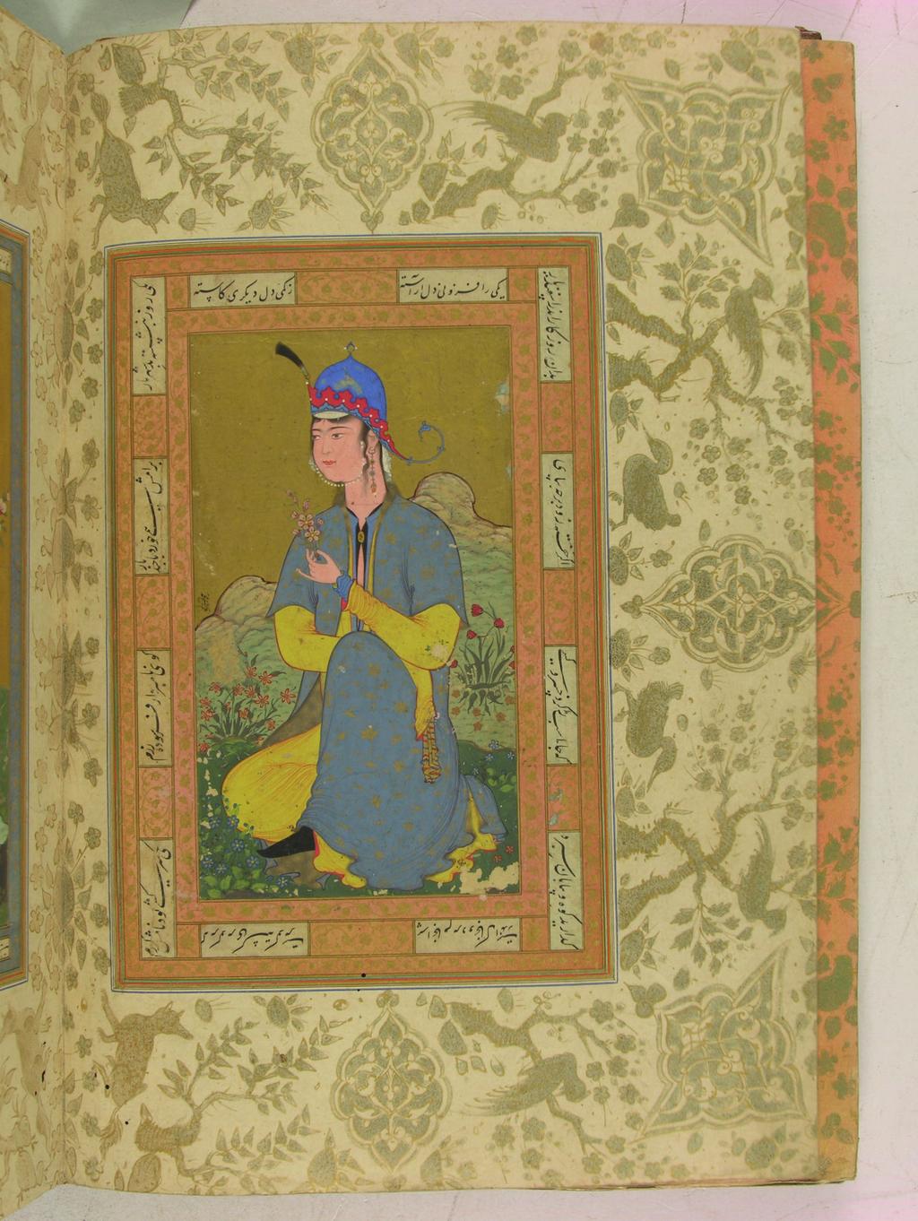 Topkapı Sarayı Kitap Hazinesi nin Nadide Eserlerinden Bir Diğeri: Hazine 2166 Numaralı Safevî Albümü Hakkında 233 F. 16. Şeyh Muhammed imzalı kadın portresi.