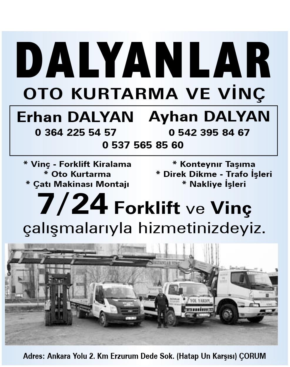 No:89 ÇORUM Tüm dost ve müterilerimizin Ramazan Bayramýný kutlar, saðlýk ve