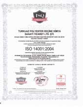 ÇEVRE ISO 14001 ISO 14001; çevresel etkileri belirlememizi ve kontrol etmemizi, çevresel hedeflerimizi belirlememizi, sonuç