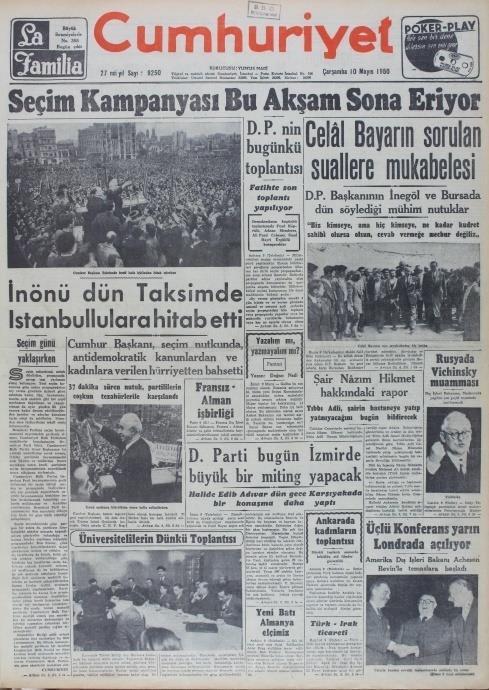 Ek 5: 1950 Genel Seçimleri Gerçekleşmeden Önce Partilerin Türkiye nin