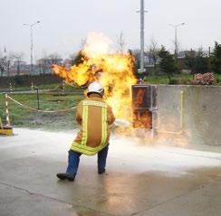 servis kutularında, polietilen borularda oluşabi- 5- Open Training Area for Uncontrolled Gas Releases: In the open training area for uncontrolled gas releases, lecek kontrolsüz gaz çıkışlarına