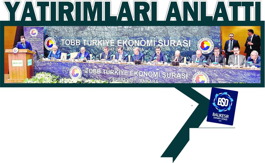 Cumhurbaşkanı Recep Tayyip Erdoğan ve Başbakan Yıldırım Türkiye Odalar ve Borsalar Birliği (TOBB) Ekonomi Şurası'nda konuştu: Cumhurbaşkanı Erdoğan, konuşmasında ekonomi dünyasına istihdam çağrısı