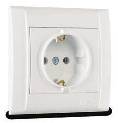 SOCKET-OUTLET WITH EARTHING PIN İKİLİ PRİZ DOUBLE SOCKET OUTLET İKİLİ TOPRAKLI PRİZ YÜKSEK DOUBLE SCHUKO SOCKET