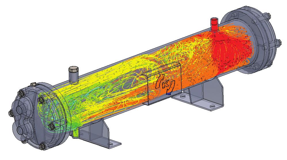 Heat transmission calculations were made for our condensers.