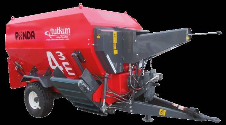 YATAY YEM KARMA MAKİNALARI Tek Helezon Sistemli 4m 3, 6m 3 Horizontal Feed Mixing Machines خالط األعالف األفقي Tabana yatay olarak yerleştirilmiş tek helezon sistemiyle çalışacak şekilde dizayn