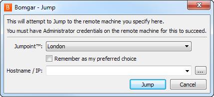 Uzaktaki Ağ'da Olan Bilgisayarlara Katılımsız Erişim için bir Jumpoint Kullanma Not: Jumpoint sadece Windows sistemlerinde kullanılabilir.