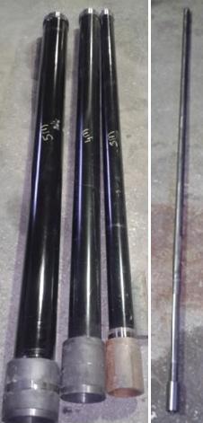Milli pompa kolon borularının bazı teknik özellikler Kolon borularına ait bazı teknik özellikler İç çapı (mm) Et kalınlığı (mm) Uzunluğu (mm) Malzemesi Sayısı (adet) 78 (3 ) 4 2000 Çelik 1 105 (4 ) 4