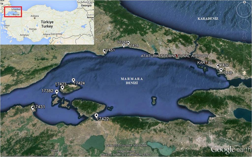 MGM den elde edilen İstanbul Radarı (41 20 28 N 28 21 24 E, rakım: 378 m, kule: 41 m, LTBA ya uzaklığı 56 km, C - band Doppler Radarı) na ait Max ürünleri de nowcasting için kullanılmıştır.