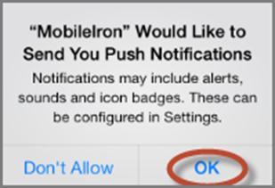 MobileIron Kaydı 1. ipad in Ana ekranına dönmek için Ana Ekran düğmesine basın. 2. Ana ekranda MobileIron uygulamasının simgesini bulun.