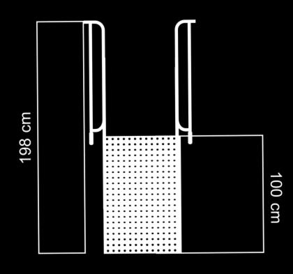 5 BASAMAKLI MERDİVEN Merdivenler zeminden platforma 100 cm kot farkına erişebilecek şekilde imal edilecektir. Merdivenlerin basamak yüksekliği minimum 130 mm, maksimum 200 mm.