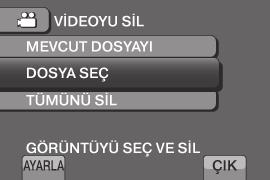 Seçili Dosyaları Silme Adım 1-2'yi gerçekleştirdikten sonra (Z s.