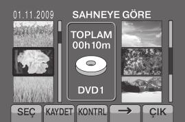 7 [KAYDET]'i seçin. 8 [KAYDET VE ÇIK]'ı seçin. 4 Bir öğe seçin ve dosyaları görüntüleyin. [GÖRÜNTÜYE GÖRE]: Tüm dosyaları ayrı ayrı görüntüler.