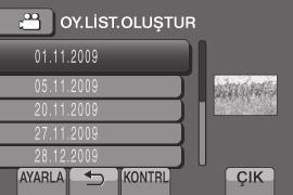 Resim başlığını [KONTRL]'ü seçerek tam ekranda kontrol edebilirsiniz. 3 İstediğiniz dosyayı seçin. [KONTRL]'ü seçerek sahneyi kontrol edebilirsiniz.