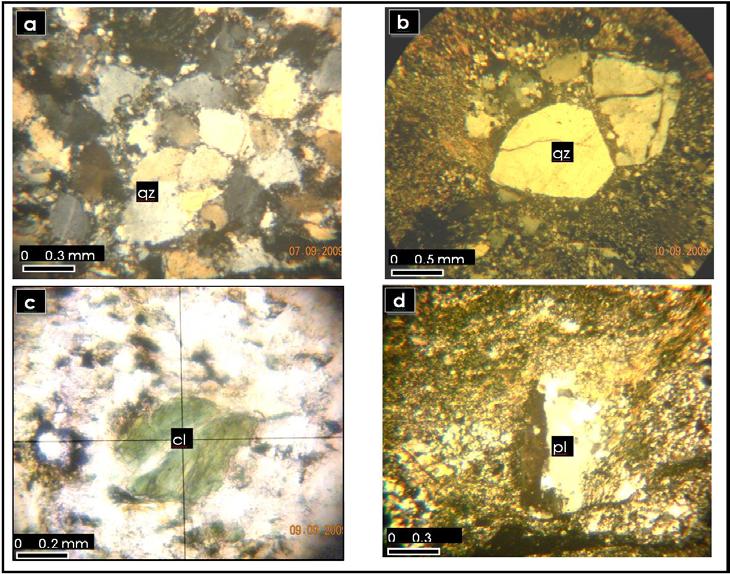 K. KOÇAK 60 The xenoblastic quartz is the commonest mineral in the samples. It varies from nearly spherical to much flattened ellipsoids in shape.