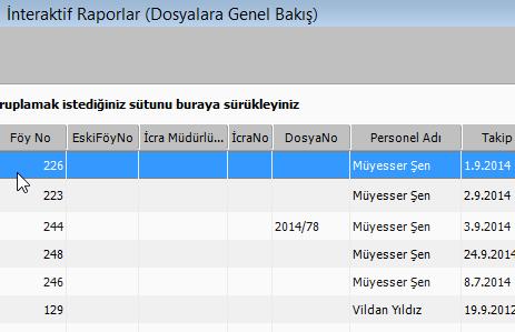 dosyasındaki föylere, İş Emirlerinin (tebliğ zarfının) eklenmesi. 4 - Toplu İşlemlerden İş Emri Yaz'dan föylere eklenen iş emirlerinin (tebliğ zarfının) yazdırılması.