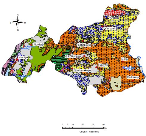 Kuzoluk Göleti: Göl hacmi 0,871 hm 3, sulama alanı 131 ha, Hamidiye Göleti: Göl hacmi 1,864 hm 3, sulama alanı 239 ha, Bayraktepe Göleti: Göl hacmi 2,567 hm 3, sulama alanı 534 ha, Güneş Göleti: Göl