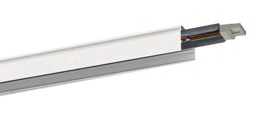 armatürler / Surface mounted luminaires H Universal trunking, factory prewired, 5x2.5mm 2 cable, white painted body Universal trunking, factory prewired, 5x2.