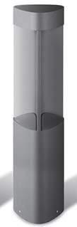 Armatürü - Bollard 80cm: OSRAM LED 7W, 3000K, 520LM, IP54 H:235*800 Kod No LH212-12105 Koli Ad.