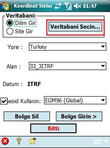 seçilir.