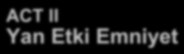 ACT II Yan Etki Emniyet Event, no.