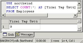 SQL Count Fonksiyonları SQL, veritabanındaki kayıtları sayabilmek için yerleşik COUNT fonksiyonunu kullanır.