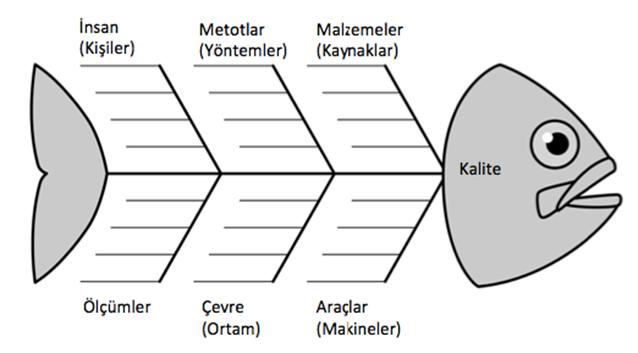 3 Balık kılçığı diyagramında bu maddelerle sınırlı kalmadan her türlü analiz yapılabilir ancak bir başlangıç olarak yukarıdaki bu maddelerin üzerinden geçilmesinde fayda vardır.