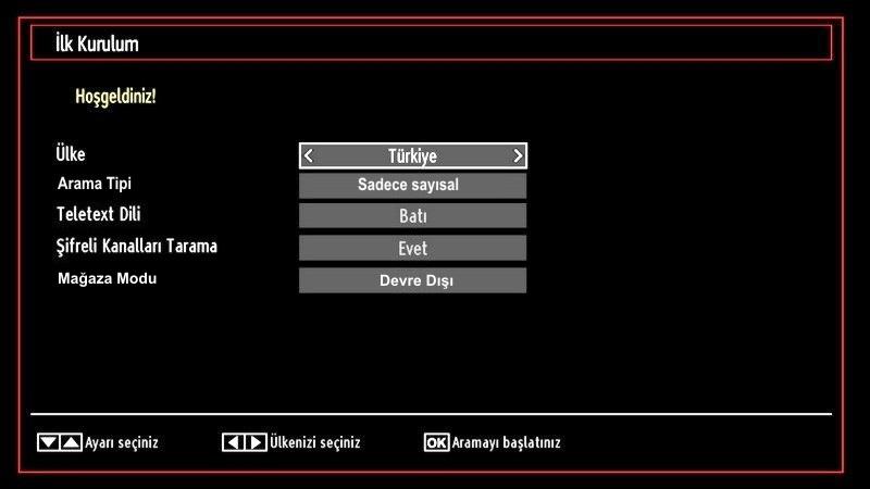 Dijital Teleteks (** sadece İngiltere için) tuşuna basınız. Dijital teleteks bilgileri görüntülenir. Renkli tuşları, imleç tuşlarını ve OK tuşunu kullanarak çalıştırınız.