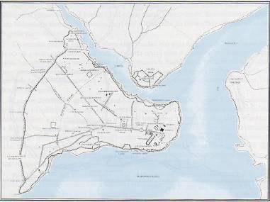 taşınması, Doğal liman olan Haliç te kentin Byzantion ve Constantinapolis olarak adlandırıldığı dönemden itibaren yer alan (bügünkü Sirkeci-Bahçekapı bölgesindeki) Prosforion ve Neorion limanlarının