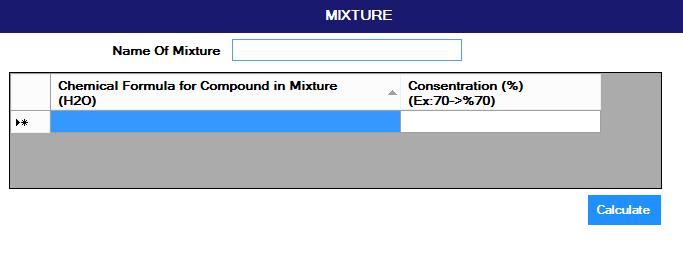Şekil 3. 16 Karışım sekmesi ZXCOM un ana çıktısı iki adettir. Birincisi, Sabit açıda R/C nin enerjiye bağlı değerlerini verir.