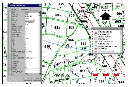 Tarım Arazilerinin Değerlemesinde Coğrafi Bilgi Sistemlerinin Uygulanması Şekil 3: Parsel Bazında Harita Elde Etme ( Kaynak: Anonim 2001) Üretilen değer haritası ile kadastral altlığa birleştirme