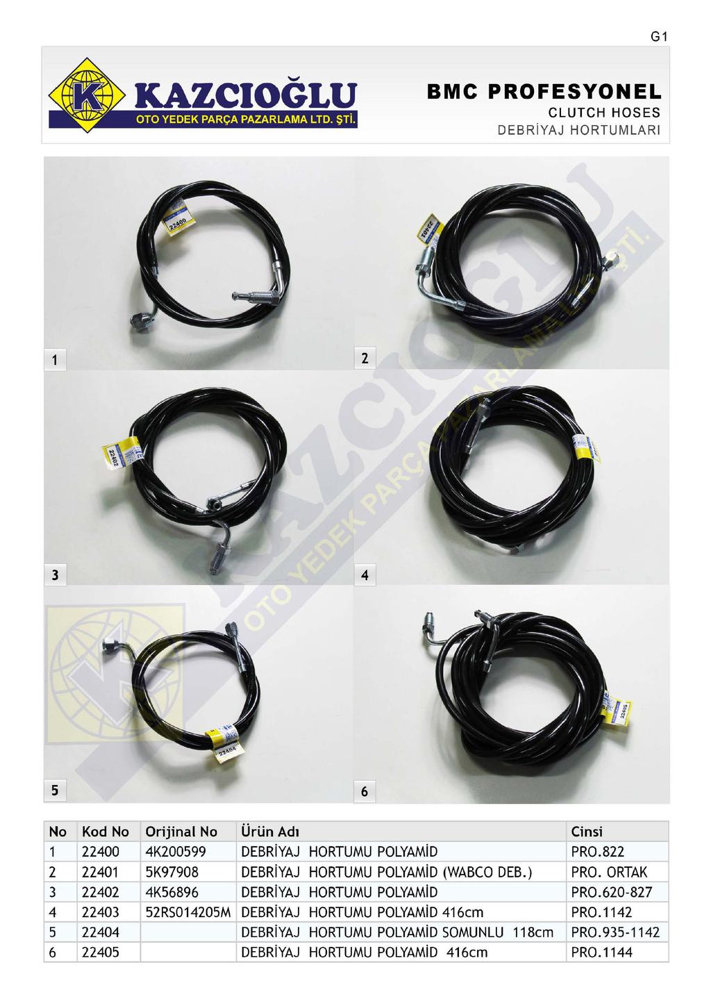 G CLUTCH HOSES DEBRiYAJ HORTUMLARI Ürün Adı 00 K0099 DEBRiYAJ 0 K97908 DEBRiYAJ 0 K6896 DEBRIYAJ 0 RS00M DEBRiYAJ 0 DEBRiYAJ 6 0 DEBRiYAJ 6 HORTUMU POLYAMiD