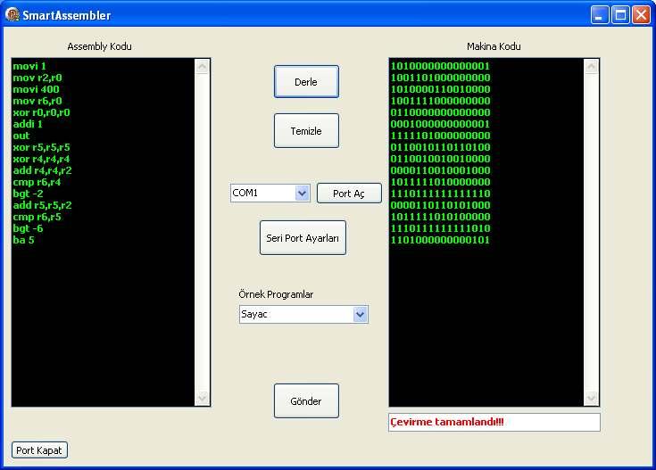 33 9. HSEO16 nın PROGRAMLANMASI HSEO16 UART üzerinden seri olarak programlanır. Bunun için kullanıcıya yazılım geliştirme imkanı sağlayan Smart Assembler programı geliştirilmiştir.