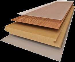 LAYERS OF NATURA FLOORING Overlay Decor Paper Overlay: Top layer protects laminate flooring from scratches.