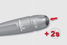 2 Tek renkli C ekranı ÇOK İŞLEVLİ EKRANLAR - Güzergâh "2" ile ikinci güzergâh için : katedilen mesafe, ortalama tüketim, ortalama hız.